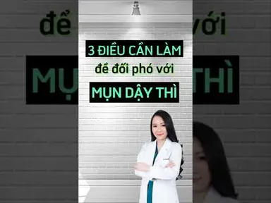 3 điều cần làm để đối phó với mụn dậy thì