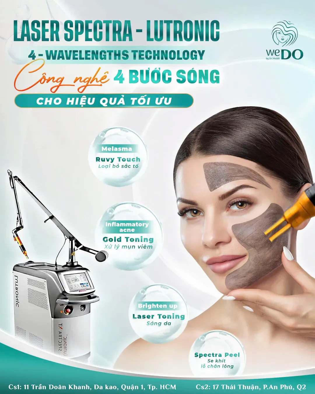 Laser sắc tố Q-Switched Nd:YAG (Lutronic Spectra)