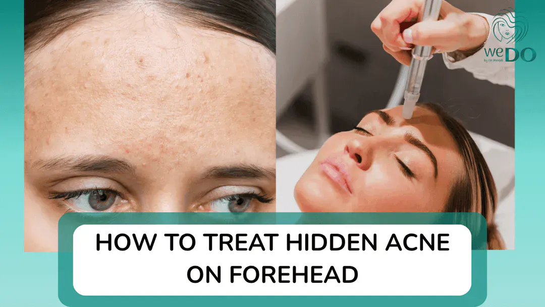What to do if you have hidden acne on your forehead? How to treat hidden acne on your forehead