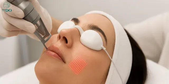 Laser Fractional giúp tái tạo bề mặt da làm mờ vết thâm mụn