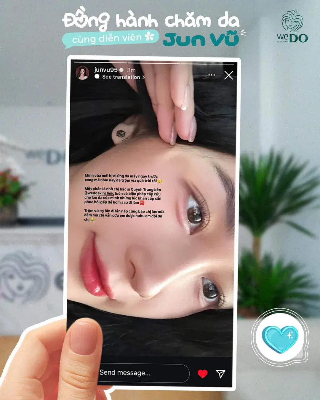 Skincare companion with actress Jun Vũ