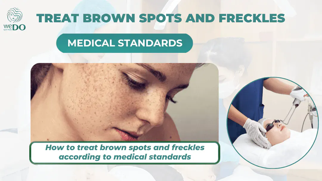 How to treat brown freckles on the face according to medical standards