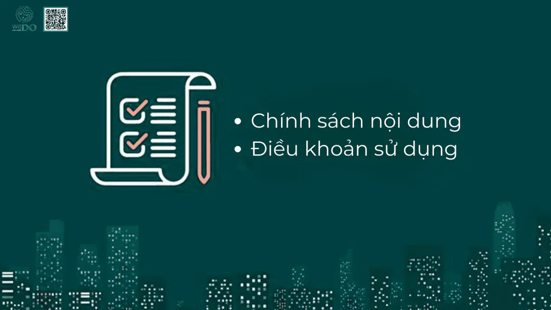 Chính sách nội dung và điều khoản sử dụng